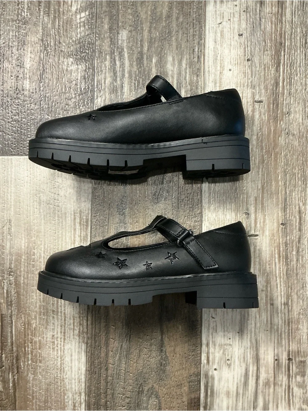 Dream Pairs Black Star Mary Jane Kids Dress Shoes Size 13